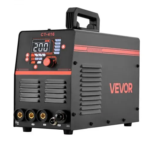 VEVOR Schweißgerät 3-in-1 Kombi, Schneiden/WIG/MMA, 50-A-Plasmaschneider & 200-A-WIG-Elektrodenschweißgerät, LED-Digitalanzeige mit 2T/4T/PA/PT-Funktion für Heimwerkerarbeiten & Werkstätten – Bild 10