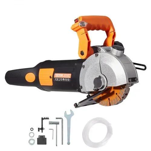 VEVOR Elektrische Wandfräse 5000 U/min Wand Chaser Maschine 4800Watt Wand Groove Schneidemaschine Stoßmaschine 42mm für Ziegel Granit Marmor Beton Cutter Notcher Groover mit 5 x Sägeblätter – Bild 8