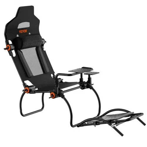 VEVOR Rennlenkradständer, faltbar, für Logitech G923/G920/G29, Lenkradständer und Fußpedalwinkel einstellbar, tragbarer Fahrsimulator-Cockpit aus Stahl, Thrustmaster T248P, GT-/Formel-Modus, große Größe – Bild 9