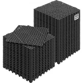 VEVOR Ineinandergreifende Fliesen 50 Stk. Bodenfliesen Drainage-Bodenfliesen, Bodenfliesen 30 x 30 cm Außenbereich Quadratische Bodenfliesen Terrasse PVC Bodenfliesen Badezimmer, Toilette, Schwarz VEVOR Ineinandergreifende Fliesen 50 Stk. Bodenfliesen Drainage-Bodenfliesen, Bodenfliesen 30 x 30 cm Außenbereich Quadratische Bodenfliesen Terrasse PVC Bodenfliesen Badezimmer, Toilette, Schwarz