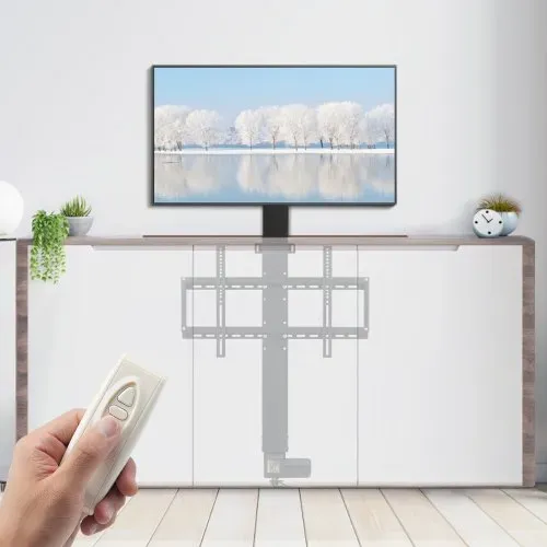 VEVOR TV-Ständer für LCD-LED-Plasmafernseher, Automatischer TV-Ständer, Aufzug für Fernseher, TV Lift Halterung Höhe von 107,4 bis 187,2 cm, Höhenverstellbar & Stabil Max. 60 kg – Bild 7