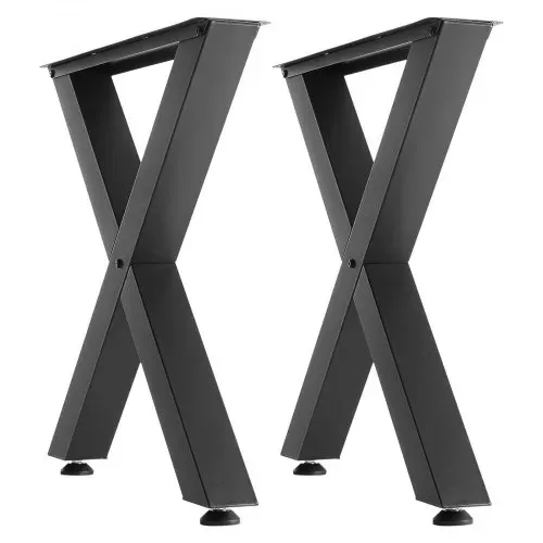VEVOR Tischkufen 2er-Set 790x750 mm, X-Förmige Tischuntergestell 1000 kg, Tischbeine Kohlenstoffstahl, Möbelfüße, Tischgestell, Tischfüße für Schreibtische, Couchtische, Esstische, Schwarz – Bild 10