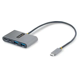 StarTech.com 4-Port USB-C Hub mit Power Delivery Pass-Through – 2x USB-A + 2x USB-C – 5 Gbit/s – 30cm Kabel – Tragbarer USB-C Mini Hub – USB 3.0 – USB-C Splitter/Verteiler StarTech.com 4-Port USB-C Hub mit Power Delivery Pass-Through – 2x USB-A + 2x USB-C – 5 Gbit/s – 30cm Kabel – Tragbarer USB-C Mini Hub – USB 3.0 – USB-C Splitter/Verteiler