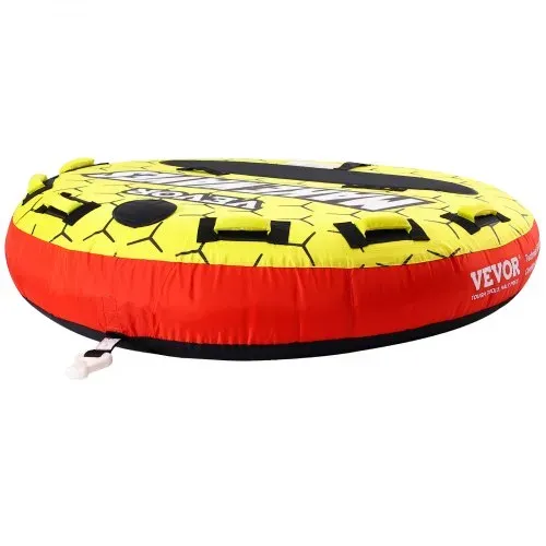 VEVOR Schleppschlauch zum Bootfahren, Aufblasbare Bootsschläuche und Schleppboote für 1–3 Personen, 510 lbs, 63 Zoll runde Wassersport-Schleppschläuche zum Ziehen von Booten, Vollnylon-Überzug – Bild 10