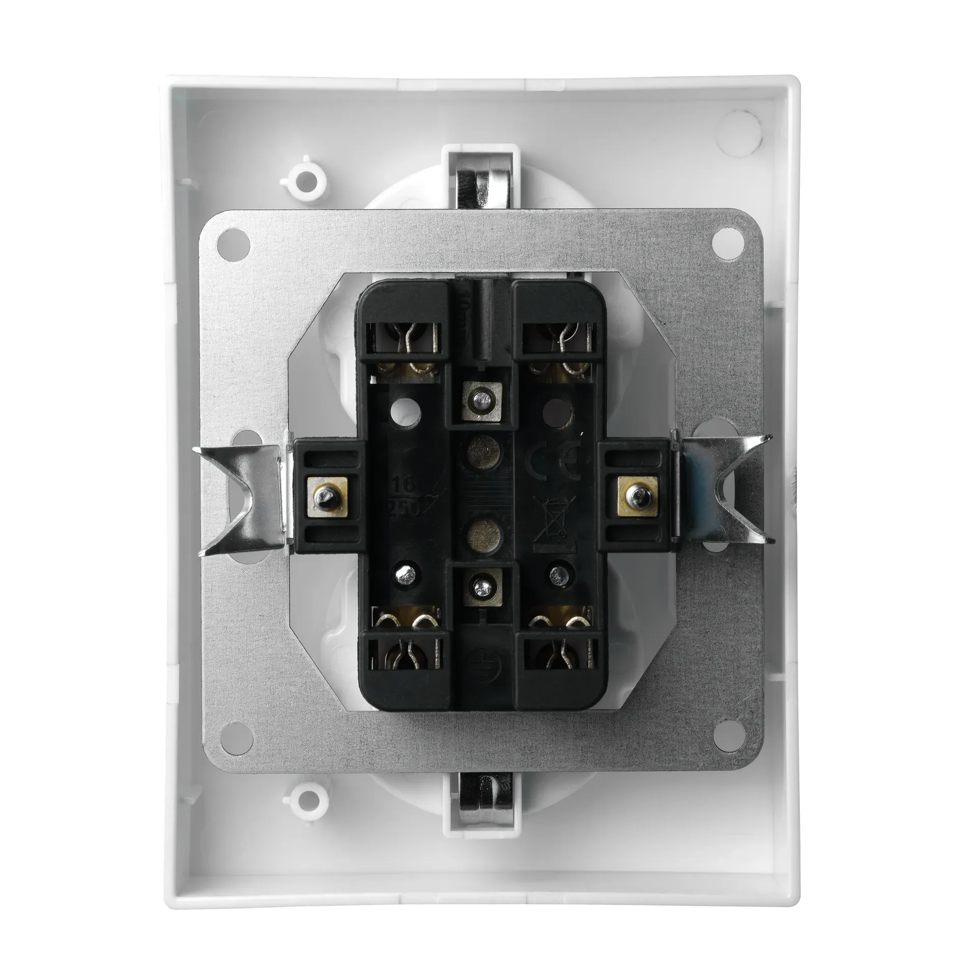 Schutzkontakt-Steckdose McPower ''Flair'' 2-fach, 250V~/16A, weiß – Bild 3