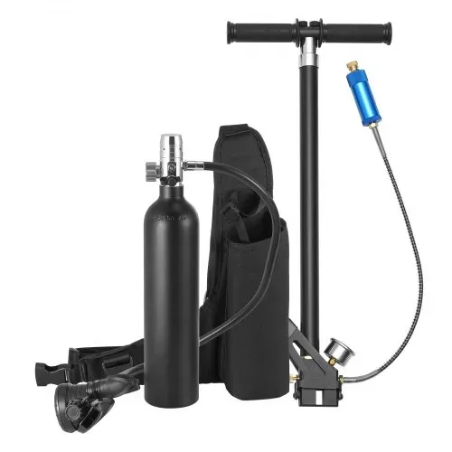 VEVOR Tauchflasche Tauchtank Sauerstoffflasche zum Tauchen unterstützt 5–10 Minuten Unterwasseratmung, 30 m Tauchtiefe, nachfüllbarer Schnorchel-Lufttank mit Pumpe für Unterwassererkundung – Bild 8