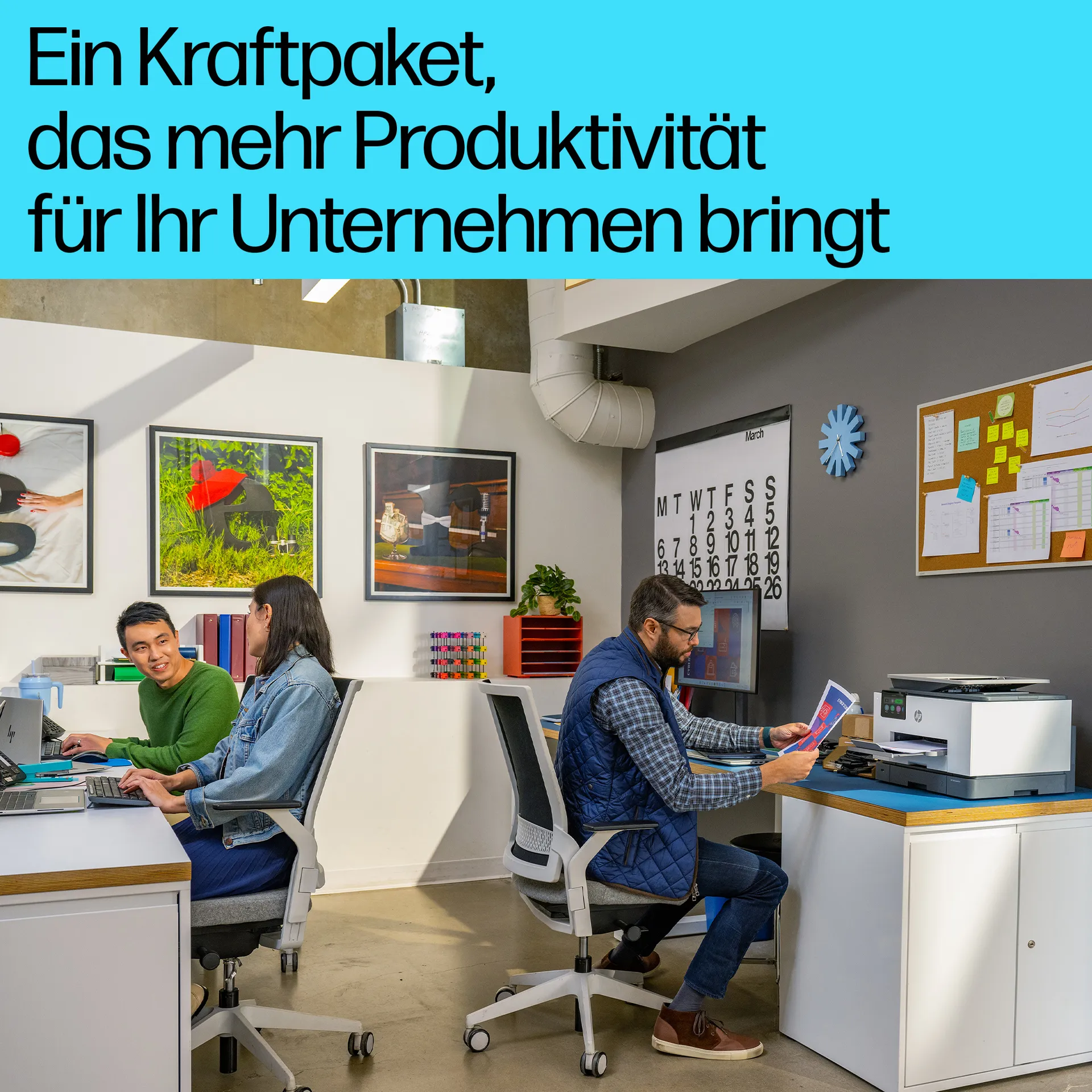 HP OfficeJet Pro 9130b Wireless All-in-One Farbe Drucker, Beidseitiger Druck; Kopierer, Scanner – Bild 7