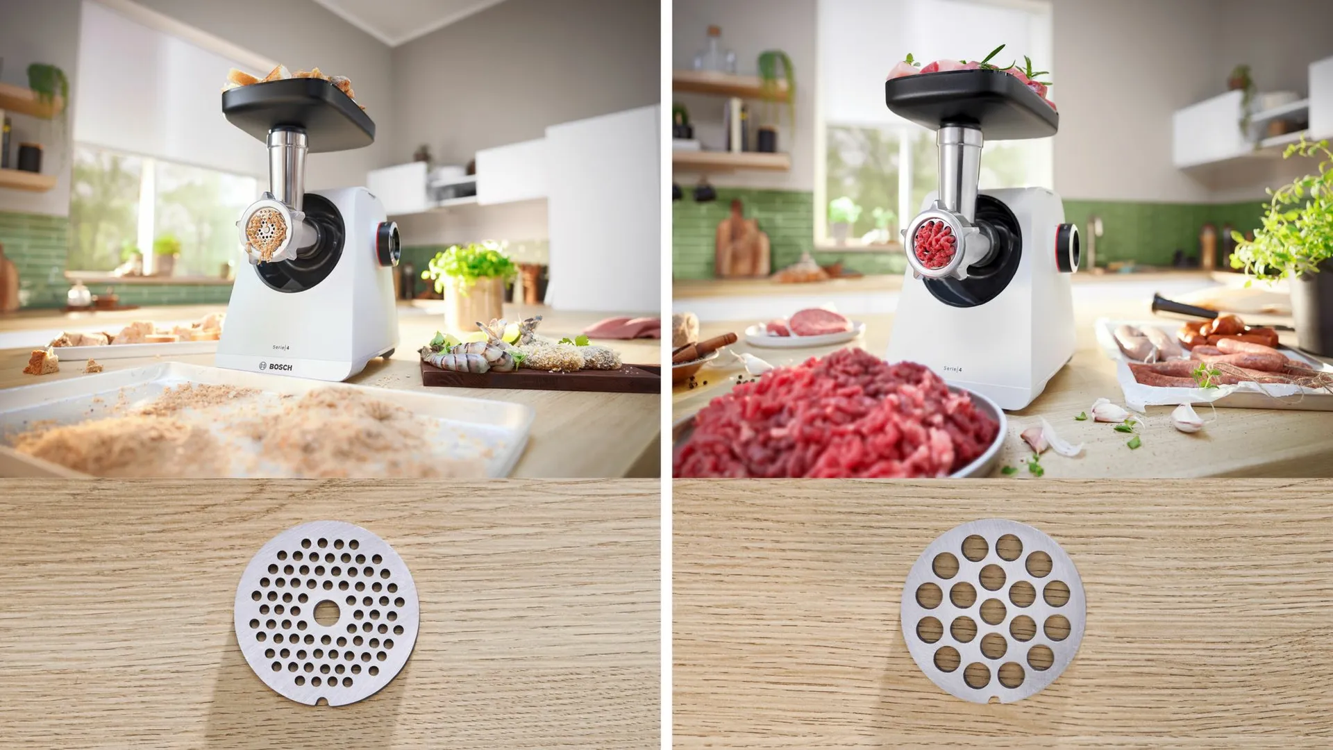 Bosch Serie 4 MFWS420W Fleischwolf 1300 W Weiß – Bild 6