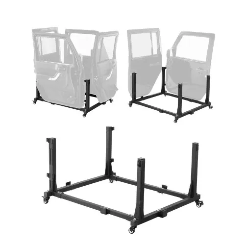 VEVOR Jeep-Türen-Aufbewahrungswagen (für 4 Türen) beweglich, stabiler Autotür-Halterungswagen, passend für Jeep Wrangler JK JL/Gladiator JT 2007–2023 JK JL / Gladiator JT Schwarz VEVOR Jeep-Türen-Aufbewahrungswagen (für 4 Türen) beweglich, stabiler Autotür-Halterungswagen, passend für Jeep Wrangler JK JL/Gladiator JT 2007–2023 JK JL / Gladiator JT Schwarz