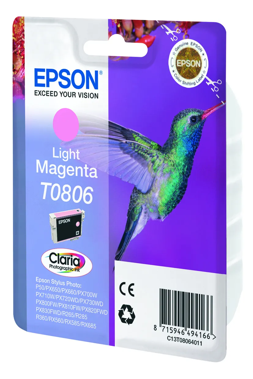 Epson Hummingbird Singlepack Light Magenta T0806 Claria Photographic Ink – Bild 2