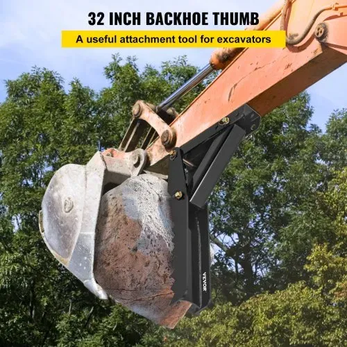 VEVOR Baggerdaumen 81,3 cm, Zahndicke 12,7 mm, robuster Baggerdaumen, geschweißte Daumenbefestigungen schwarzer Stahl, mechanisch verstellbarer Daumen für Tieflöffelbagger VEVOR Baggerdaumen 81,3 cm, Zahndicke 12,7 mm, robuster Baggerdaumen, geschweißte Daumenbefestigungen schwarzer Stahl, mechanisch verstellbarer Daumen für Tieflöffelbagger