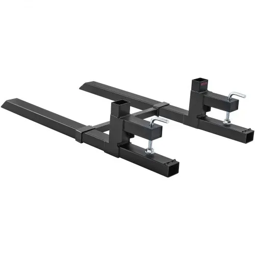 VEVOR Palettengabel 1090x70x230mm Gabelträger 907kg Tragfähigkeit Gabelzinken 109cm Gesamtlänge mit 76cm-Gabelblatt Gabelstapler 495-915mm Einstellbar Gabelstaplerzinken Frontlader Palettenrahmen – Bild 9