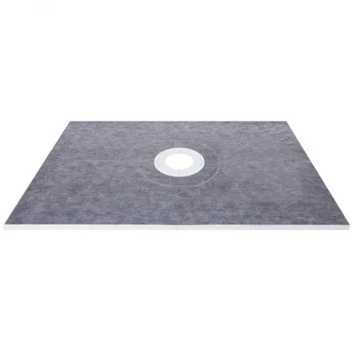 VEVOR Duschschwellen-Set, 38 x 60 Zoll wasserdichte Duschschwellenauflage mit 4 Zoll PVC-Mittelflansch, 4 Zoll Edelstahlgitter, 2 zuschneidbare Duschschwellen und Kelle, Duschwannen-Gefällestäbe passend für Badewanne – Bild 10