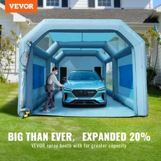 VEVOR Tragbares Aufblasbares Farbzelt 7,3 x 3,8 x 2,8 m, DIY Sprühmalerei 750 + 960 W, Sprühschutz Farbkabine für DIY-Projekte Hobby-Farbautomaten-Werkzeug, Blau 210D Oxford-Gewebe Lackierkabine VEVOR Tragbares Aufblasbares Farbzelt 7,3 x 3,8 x 2,8 m, DIY Sprühmalerei 750 + 960 W, Sprühschutz Farbkabine für DIY-Projekte Hobby-Farbautomaten-Werkzeug, Blau 210D Oxford-Gewebe Lackierkabine