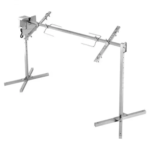 VEVOR Spanferkelgrill Lammgrill Spießbratengrill 1321 mm Rotisserie-Grill AC 220-240 V, 8-stufiges elektrisches Rotisserie-Grill-Set mit 60 kg Tragkraft, 38 W Motor Grillset für Partys – Bild 10