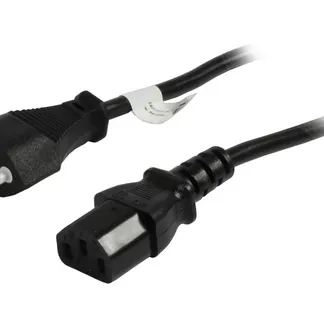 Netzkabel 230V Schweiz(Stecker)J12/Kaltgeräte IEC-C13(Buchse), 2m, Black, Synergy21 Netzkabel 230V Schweiz(Stecker)J12/Kaltgeräte IEC-C13(Buchse), 2m, Black, Synergy21