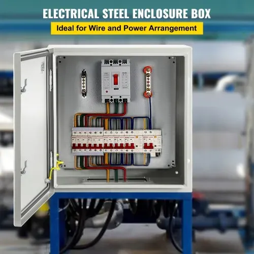 VEVOR Schaltschrank Kohlenstoffstahl Verteilerschrank Industriegehäuse 60x60x20cm Schaltkasten IP66 & NEMA Wasserdicht Anschlussdose Stromkasten Ideal für Fabriken Baustellen Einkaufszentren usw. VEVOR Schaltschrank Kohlenstoffstahl Verteilerschrank Industriegehäuse 60x60x20cm Schaltkasten IP66 & NEMA Wasserdicht Anschlussdose Stromkasten Ideal für Fabriken Baustellen Einkaufszentren usw.