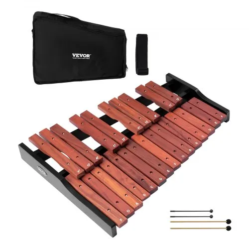 VEVOR Glockenspiel, 25 Noten, professionelles Xylophon-Schlaginstrument aus Holz, mit 4 Schlägeln, 1200D Oxford-Tragetasche, Ideal zum Musiklernen, Üben und Aufführen von Popsong VEVOR Glockenspiel, 25 Noten, professionelles Xylophon-Schlaginstrument aus Holz, mit 4 Schlägeln, 1200D Oxford-Tragetasche, Ideal zum Musiklernen, Üben und Aufführen von Popsong