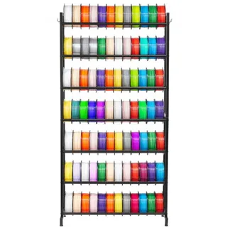 VEVOR Filament Lagerregal für 3D-Drucker, 7 Ebenen, Filamentspulenhalter, 840 x 320 x 1650 mm, Tragkraft 54,4 kg pro Ebene, 3D-Druckerzubehör für 3D-Druckstudio, Werkstatt, Schwarz VEVOR Filament Lagerregal für 3D-Drucker, 7 Ebenen, Filamentspulenhalter, 840 x 320 x 1650 mm, Tragkraft 54,4 kg pro Ebene, 3D-Druckerzubehör für 3D-Druckstudio, Werkstatt, Schwarz