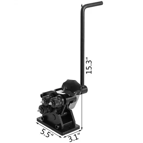 VEVOR Biegen Presser Bender Rohr Stahl, 76 mm und Größer Ringgrößenbereich Rohrbiegemaschine, 7 mm Rundstahlkapazität Winkelbieger, 25 x 5 mm Flachstahlkapazität, 340 mm Griff Biegemaschine Manuell – Bild 7