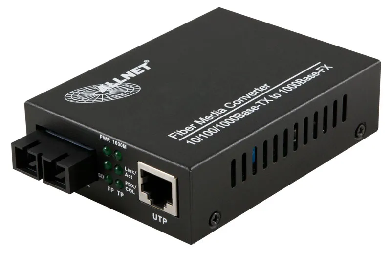 ALLNET Medienkonverter 10/100/1000BASE-T auf 1000BASE-LX Singlemode SC Anschluss 10km „ALL-MC105G-SC-SM“ ALLNET Medienkonverter 10/100/1000BASE-T auf 1000BASE-LX Singlemode SC Anschluss 10km „ALL-MC105G-SC-SM“