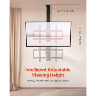 VEVOR Motorisierte TV Wandhalterung Halterung für 813 bis 1397 mm Fernseher, elektrischer Verstellbarer herunterklappbarer Ständer mit max. VESA 60 x 40 cm, passend für Fernseher bis zu 54 kg VEVOR Motorisierte TV Wandhalterung Halterung für 813 bis 1397 mm Fernseher, elektrischer Verstellbarer herunterklappbarer Ständer mit max. VESA 60 x 40 cm, passend für Fernseher bis zu 54 kg