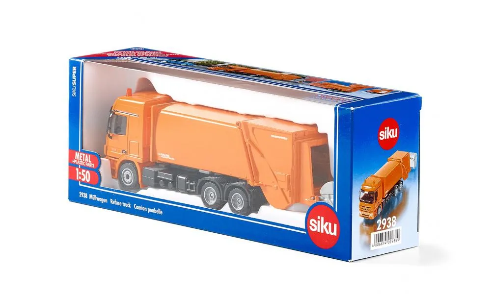 Siku 2938 maßstabsgetreue modell Müllwagen-Modell Vormontiert 1:50 – Bild 2