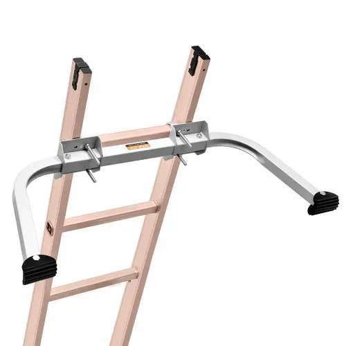 VEVOR Leiterstabilisator, Abstandshalter für Ausziehleitern, robustes Flügelspann-/Wandleiterzubehör für Dachrinnen, einfach zu verwenden und vielseitig anpassbar, rutschfeste Gummifüße, Tragkraft: 159 kg – Bild 9