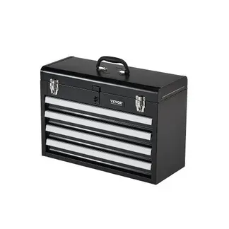 VEVOR Werkzeugkasten 520x218x361 mm, Werkzeugkiste mit 4 Schubladen, Werkzeugkoffer mit EVA-Einlagen, Schubladenverriegelung mit Kugellagern & Pulverbeschichtung, multifunktionaler Werkzeug-Organizer VEVOR Werkzeugkasten 520x218x361 mm, Werkzeugkiste mit 4 Schubladen, Werkzeugkoffer mit EVA-Einlagen, Schubladenverriegelung mit Kugellagern & Pulverbeschichtung, multifunktionaler Werkzeug-Organizer