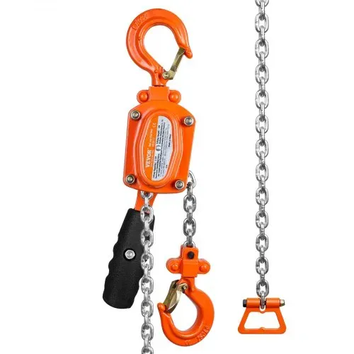 VEVOR Mini Hebelzug 0,25T Tragfähigkeit Kettenzug 260N Zugkraft Flaschenzug 1,40m Hubhöhe Ratschenzug Ф4x12mm Hubkettengröße Hebezug Weston Doppelklinkenbremse 360° drehbarer Haken Handkettenzug – Bild 10