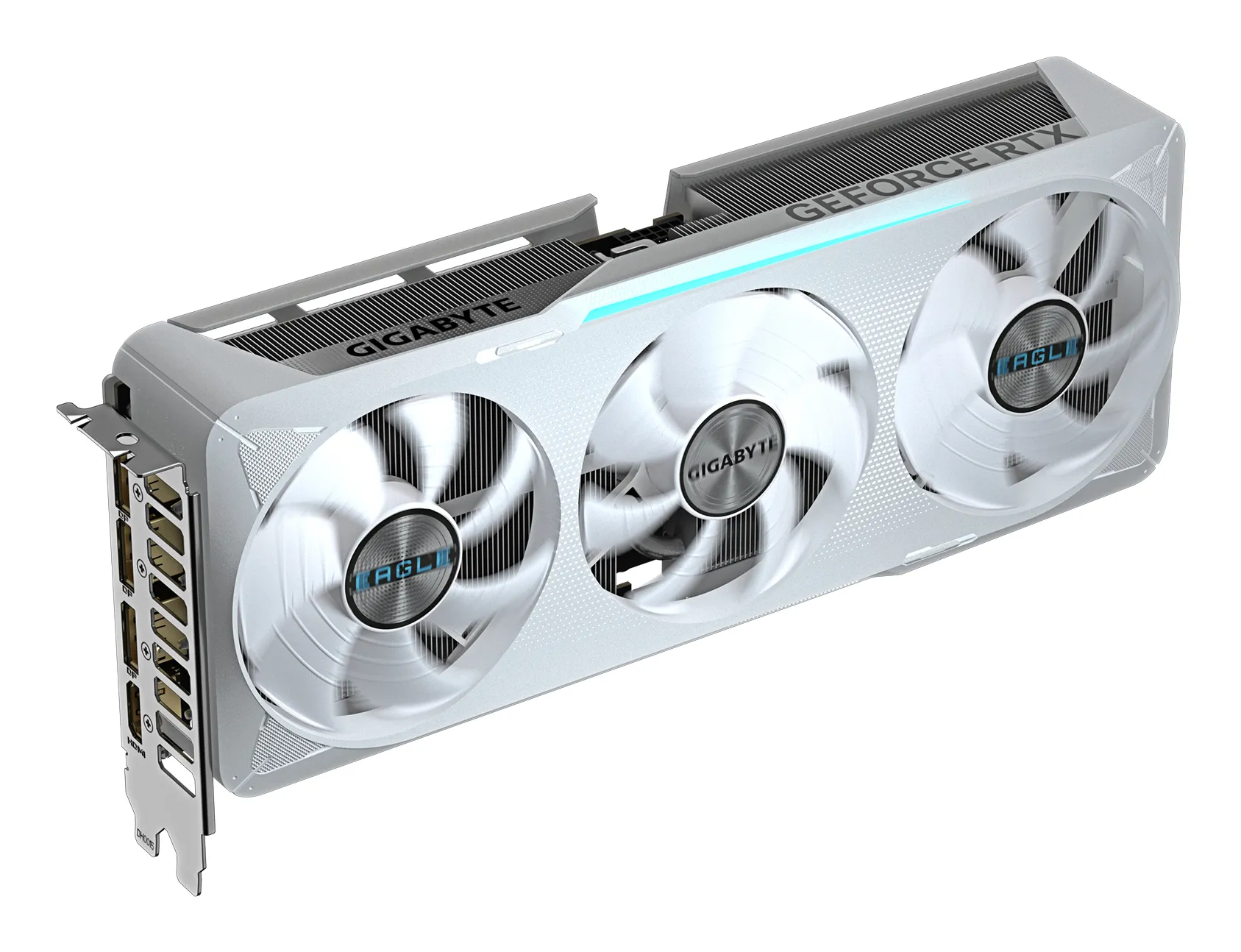 GIGABYTE GeForce RTX 5070 EAGLE OC ICE SFF 12G Grafikkarte - 12GB GDDR7, 192 Bit, PCI-E 5.0, 2587 MHz Core Clock, 3 x DP 2.1a, 1 x HDMI 2.1b, NVIDIA DLSS 4, GV-N5070EAGLEOC ICE-12GD – Bild 5
