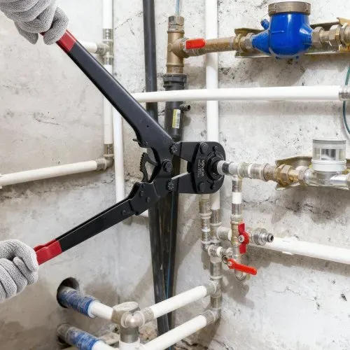 VEVOR Crimpzange, PEX- & Aluminium-Kunststoff-Rohre mit TH12-, TH16-, TH20-, TH26- & TH32-Backen & biegsamem Griff, Presszange mit Aufbewahrungskoffer für Rohrreparaturen & -installationen – Bild 7