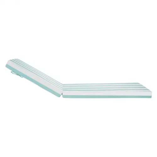 VEVOR Deckchair Auflagen, 2032x660x98 mm, Liegenauflagen für Außenbereich, wasserabweisend & farbecht, Sonnenliegen-Kissen mit Bändern, Terrassen-Liegepolster für Pooldeck, grün-weiß gestreift – Bild 9
