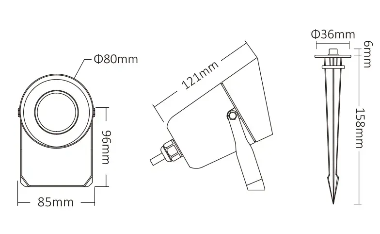 Synergy 21 LED Garten Lampe 6W RGB+CCT Dimm IP65 2,4 GHz Low Voltage *Milight/Miboxer* – Bild 3