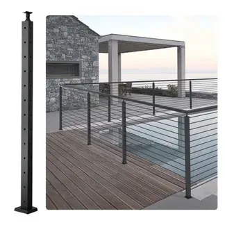 VEVOR Kabelgeländerpfosten, 106,68×2,54×5,08 cm L-förmiger Eckgeländerpfosten, 12 vorgebohrte Löcher, SUS304 Edelstahl Geländerpfosten mit gebogener Halterung, 1er-Pack, 1JZLGZHS1067CSWRBV0 VEVOR Kabelgeländerpfosten, 106,68×2,54×5,08 cm L-förmiger Eckgeländerpfosten, 12 vorgebohrte Löcher, SUS304 Edelstahl Geländerpfosten mit gebogener Halterung, 1er-Pack, 1JZLGZHS1067CSWRBV0