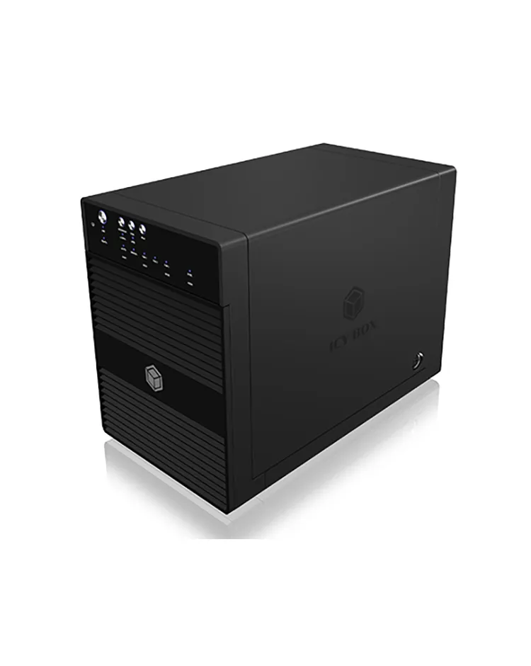 ICY BOX IB-3640SU3, Externes 4-fach SINGLE System für 3,5" SATA I/II/III Festplatten, USB 3.2 Gen 1 + eSATA, schwarz – Bild 3