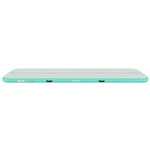VEVOR Aufblasbare Gymnastikmatte 400x100x10 cm Airtrack-Turnmatte für Training, Wettkampfsport & Yoga, mit Rutschfester Oberfläche, 600-W-Elektroluftpumpe, Reparaturflicken, Düsen & Tasche, Mintgrün – Bild 9