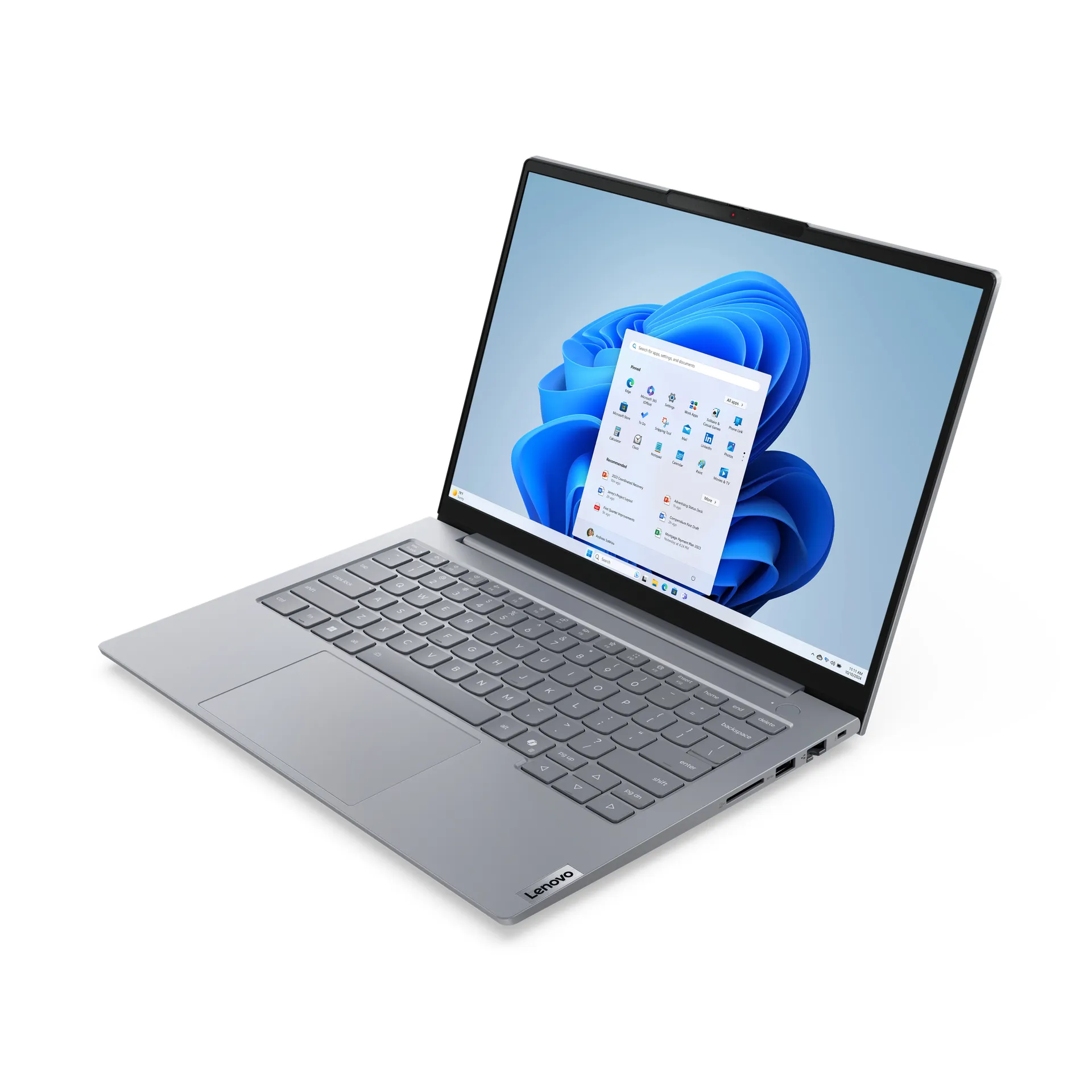 Lenovo ThinkBook 14 G8 IAL Intel Core Ultra 5 135H Laptop 35,6 cm (14") WUXGA 16 GB DDR5-SDRAM 512 GB SSD Wi-Fi 6E (802.11ax) Windows 11 Pro Deutsch Grau – Bild 3