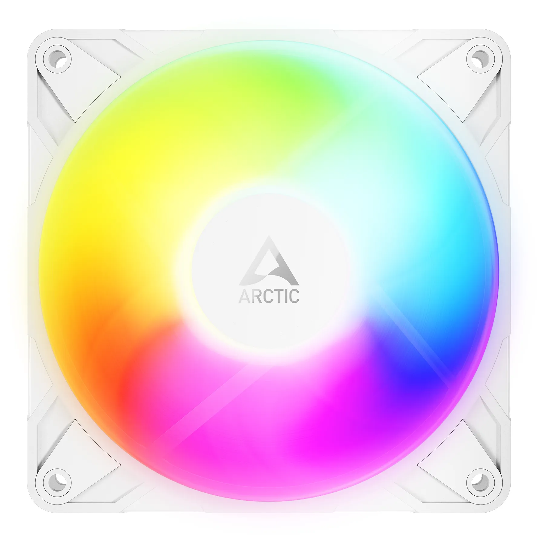 ARCTIC Freezer P12 Pro Reverse A-RGB (White) - 3 Pack - 120 mm A-RGB PWM-Lüfter mit Kabelsplitter – Bild 3