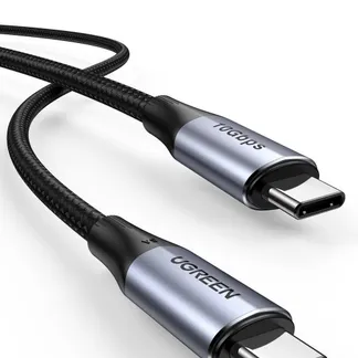 Ugreen 80150 USB Kabel USB 3.2 Gen 2 (3.1 Gen 2) USB C 10 Gbit/s 100 W Schwarz Ugreen 80150 USB Kabel USB 3.2 Gen 2 (3.1 Gen 2) USB C 10 Gbit/s 100 W Schwarz