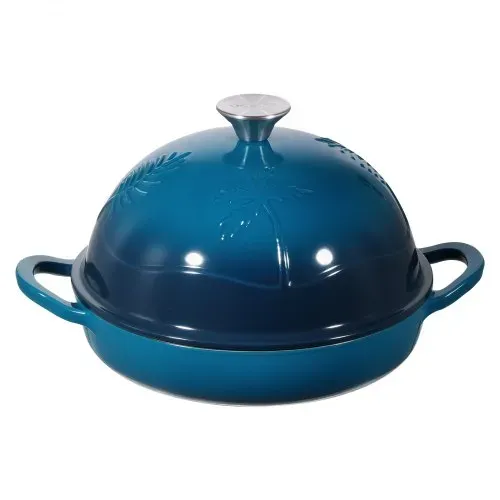 VEVOR Schmortopf aus emailliertem Gusseisen, 4,73 L Dutch Oven zum Backen von Sauerteigbrot, robuster Kochtopf mit Deckel & 2 Griffen, geeignet bis 260 °C, Brottopf zum Kochen und Braten – Bild 8