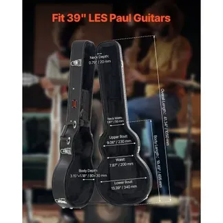 VEVOR Gitarrenkoffer Hartschalenkoffer Westerngitarre LES Paul-Gitarre 41,34 inch /105cm VEVOR Gitarrenkoffer Hartschalenkoffer Westerngitarre LES Paul-Gitarre 41,34 inch /105cm