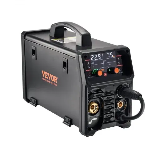 VEVOR Pro MIG-Schweißgerät, 250 Ampere Pluse MIG-Schweißer, 5-in-1 Synergie-Welder Gasloses MIG, Gas-MIG, MMA, Lift-TIG, MIG Pluse mit IGBT-Wechselrichtertechnologie und LCD-Bildschirmanzeige – Bild 9