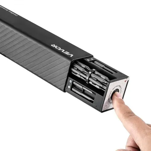 VEVOR elektrischer Präzisionsschraubendreher (52 magnetische Bits) Mini-Elektroschraubendreher mit magnetischer Aufbewahrungsbox & LED-Licht & Typ-C-Ladefunktion, für Reparatur von Handy Laptop – Bild 10