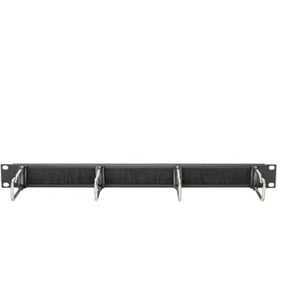 Kabelrangierpanel mit Stahlbügeln und Bürstenleiste für 483 mm (19″)-Schränke, Kabelführung Kabelrangierpanel mit Stahlbügeln und Bürstenleiste für 483 mm (19″)-Schränke, Kabelführung