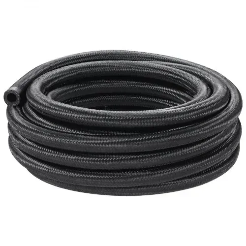 VEVOR 6-AN-Kraftstoffleitungssatz, 609,6 cm Kraftstoffschlauchsatz, 0,34"-Nylon-Edelstahl-Geflecht-Kraftstoffleitungs-Öl-/Gas-/Diesel-Schlauchendstück-Anschlusssatz 12-teiliger Drehgelenk-Adaptersatz – Bild 10