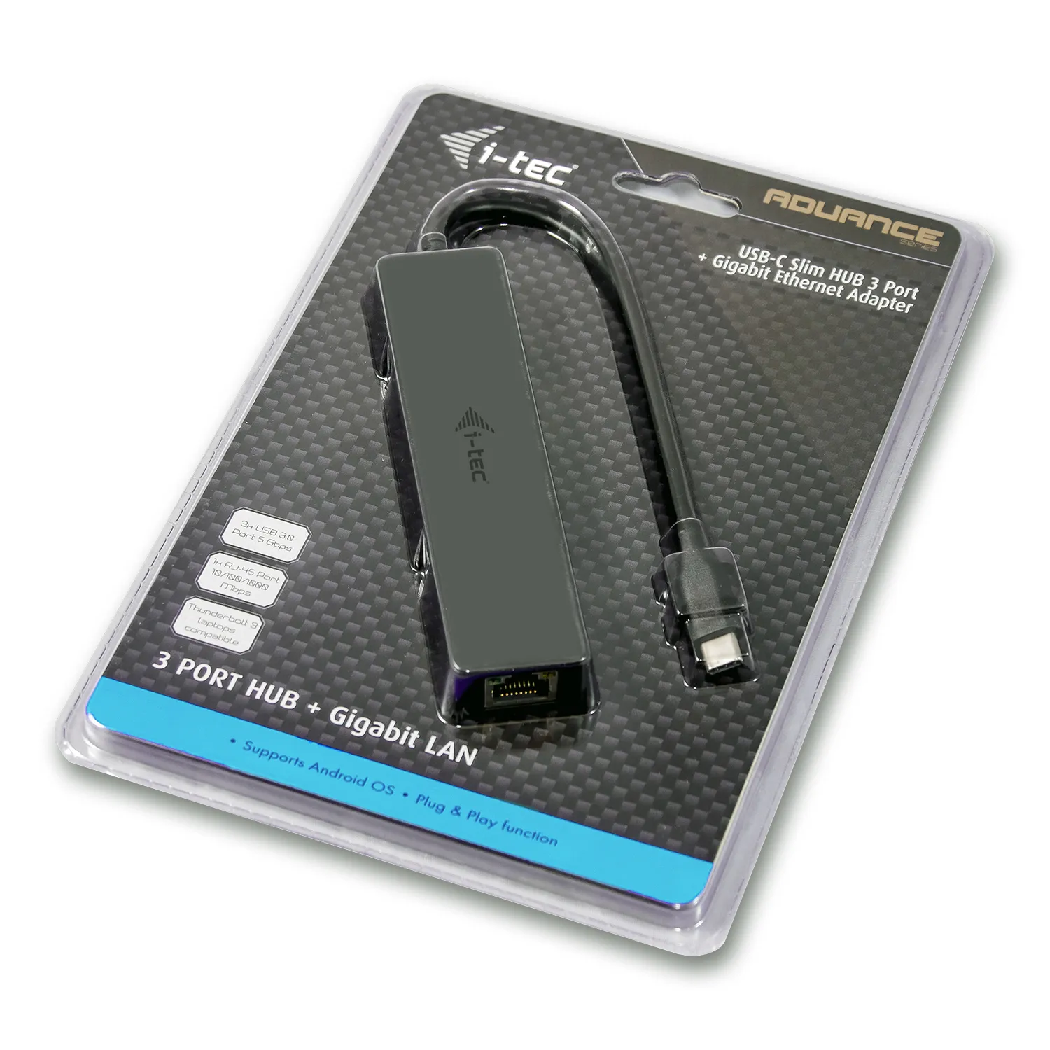 i-tec Advance USB-C Slim Passive HUB 3 Port + Gigabit Ethernet Adapter – Bild 7