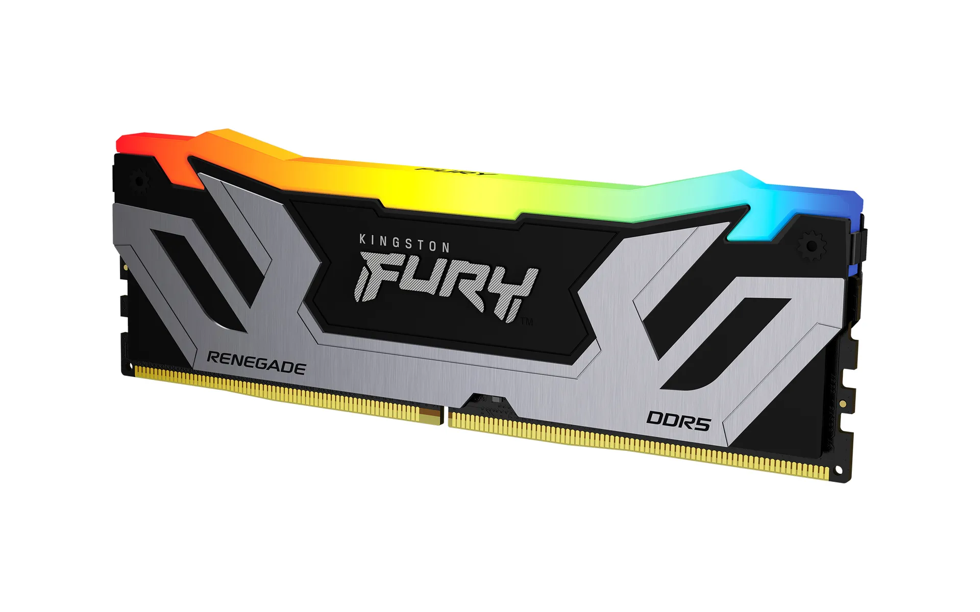 Kingston Technology FURY 24GB 8400MT/s DDR5 CL40 CUDIMM Renegade RGB Silver XMP Kingston Technology FURY 24GB 8400MT/s DDR5 CL40 CUDIMM Renegade RGB Silver XMP