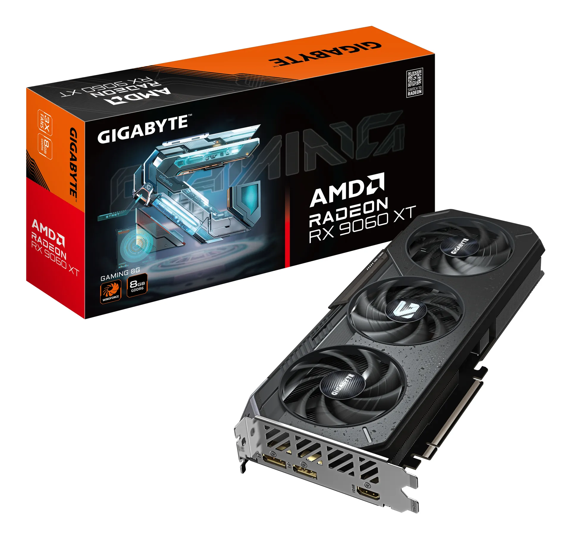 GIGABYTE Radeon RX 9060 XT GAMING 8G Grafikkarte – 8GB GDDR6, 128bit, PCI-E 5.0, 3130 MHz Kerntakt, 2 x DisplayPort, 1 x HDMI, GV-R9060XTGAMING-8GD GIGABYTE Radeon RX 9060 XT GAMING 8G Grafikkarte – 8GB GDDR6, 128bit, PCI-E 5.0, 3130 MHz Kerntakt, 2 x DisplayPort, 1 x HDMI, GV-R9060XTGAMING-8GD