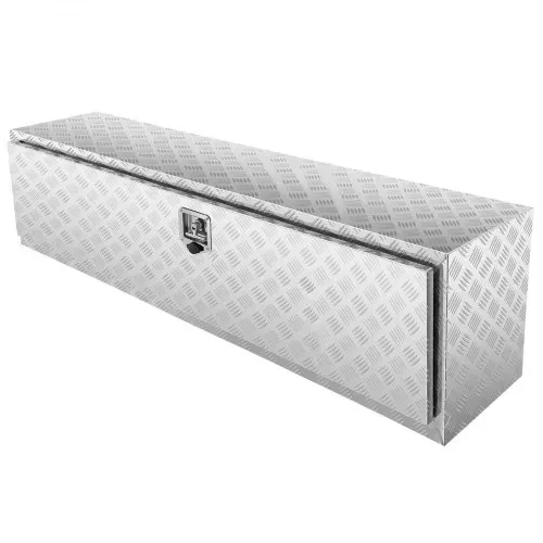 VEVOR Unterboden-Lkw-Box, 1524 x 430 x 460 mm Pickup-Aufbewahrungsbox, Aluminium-Werkzeugkasten mit Schloss & Schlüsseln, Wasserdichte Anhänger-Werkzeugkiste für Lkw, Transporter, Anhänger usw. – Bild 10